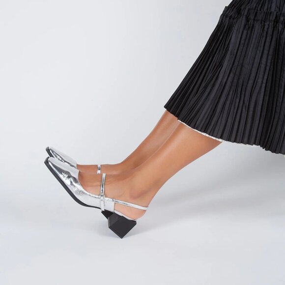 MARCHE METALLIC SLINGBACK MARY JANE - Picture 2 of 8